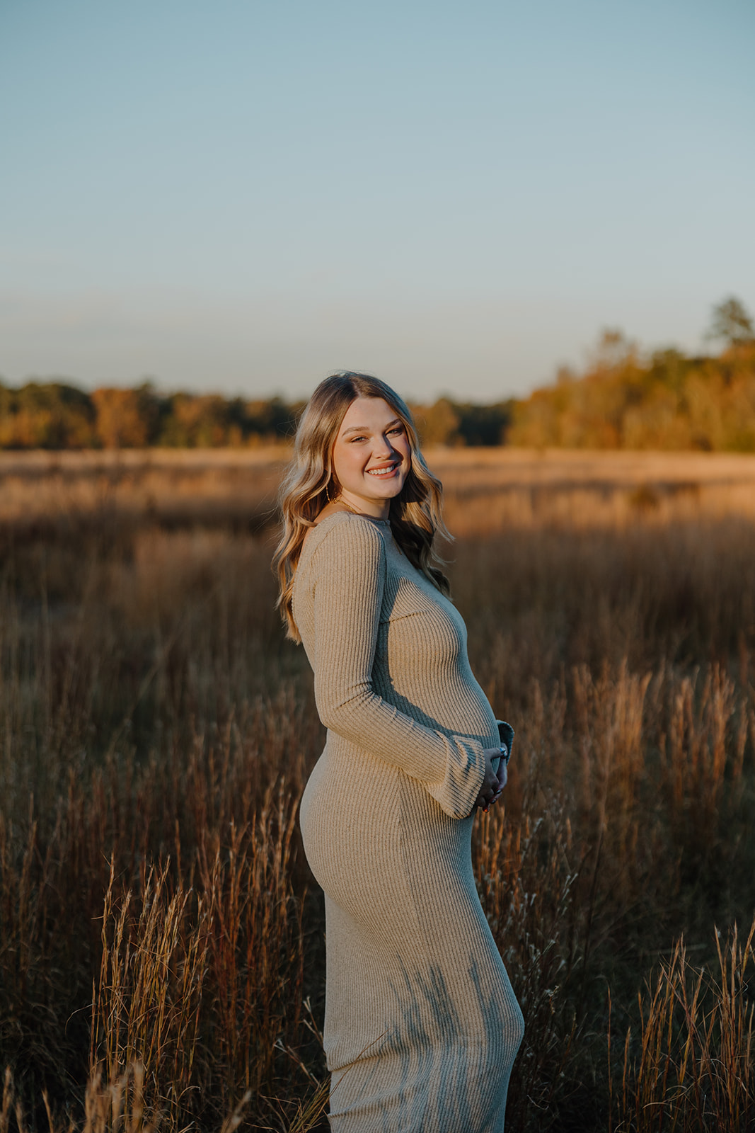 spring lake carvers creek maternity photos